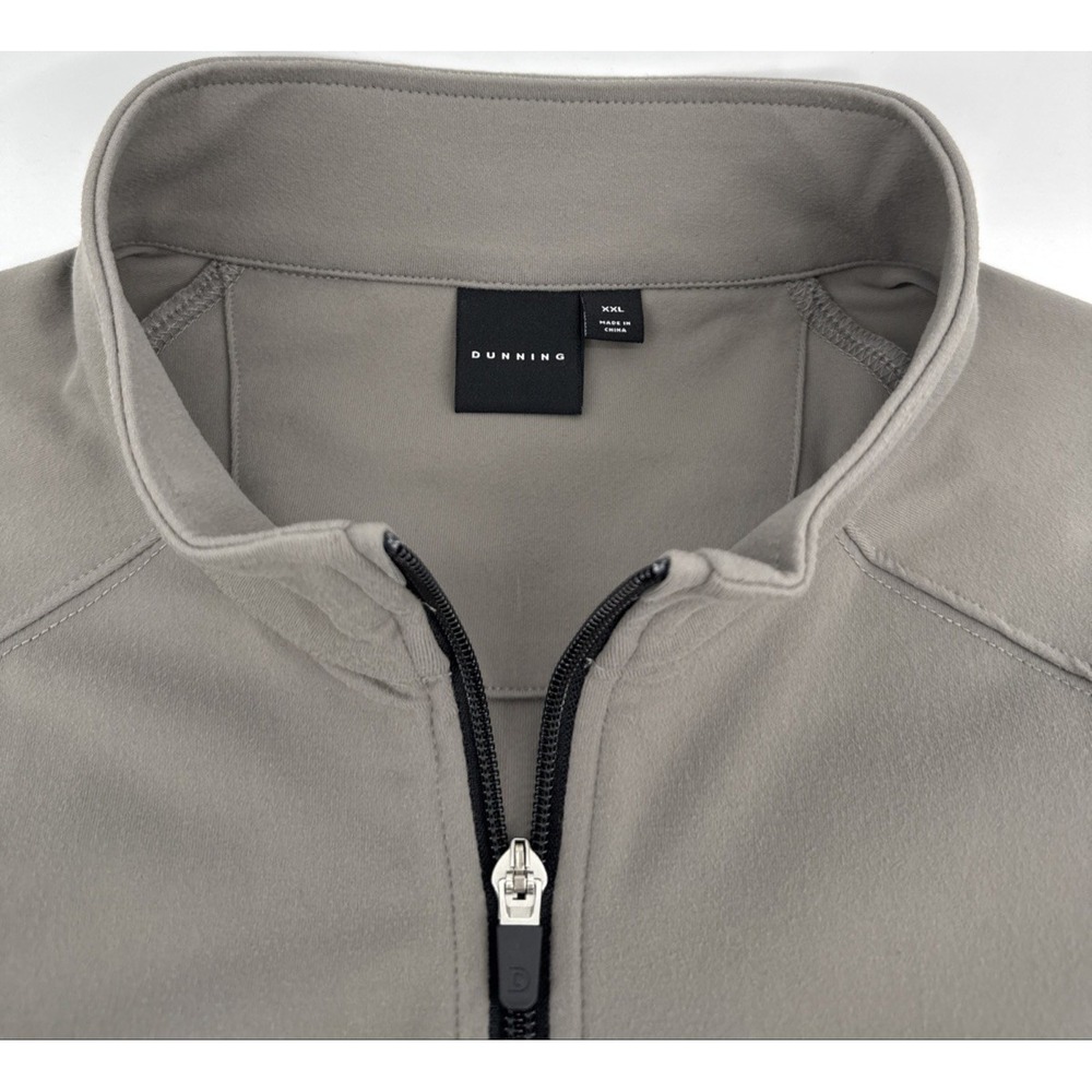 Dunning Golf Jacket Men XXL Gray‎ Full Zip Stretch Performance